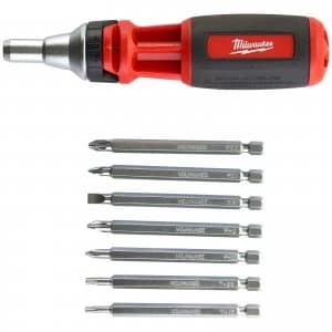 Milwaukee 10 in 1 Ratchet Bit Holder Screwdriver Bit Set