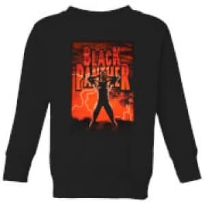 Marvel Universe Wakanda Lightning Kids Sweatshirt - Black - 11-12 Years