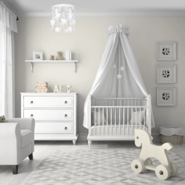 Milagro Star Ceiling Lamp Matt White Hand Made With Crystals And Stars White unisex