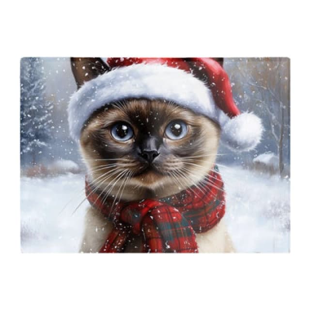 Warren Reed Designer Christmas Burmese Glass Chopping Board