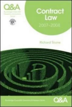 Contract Law 2007-2008 by Richard Stone Paperback