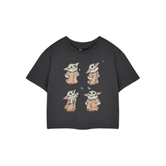 Star Wars Cropped Short Sleeved T-Shirt Grey female