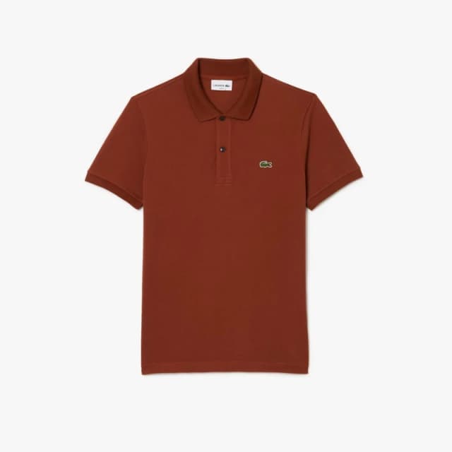 Lacoste Slim Fit L.12.12 Piqu Polo Shirt - Brown Brown XS