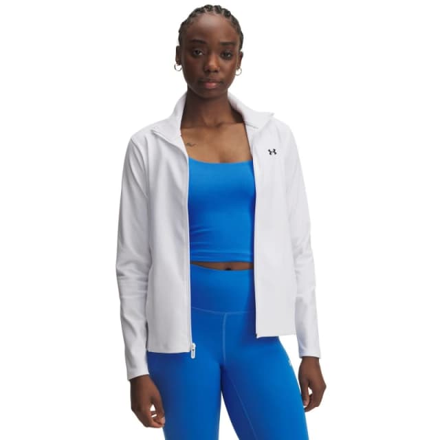 Under Armour Womens Moisture-Wicking Weather Resistant Performance Training Jacket White female 8 (XS)