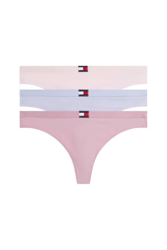 Tommy Hilfiger Womens Heritage Packs 3 Pack Thong Lilac/Orchid/Pink Size: Medium Multicolor Female M