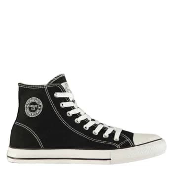 SoulCal Canvas High Mens Trainers - Black/White