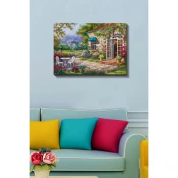 Kanvas Tablo (50 x 70) - 285 Multicolor Decorative Canvas Painting