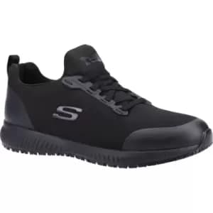 Skechers Squad Mens Slip Resistant Myton Work Shoes Black Size 10