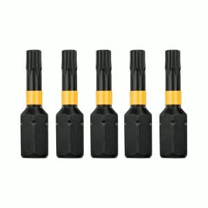 DEWALT Torx Extreme Impact Torsion Screwdriver Bit T30 25mm Pack of 5