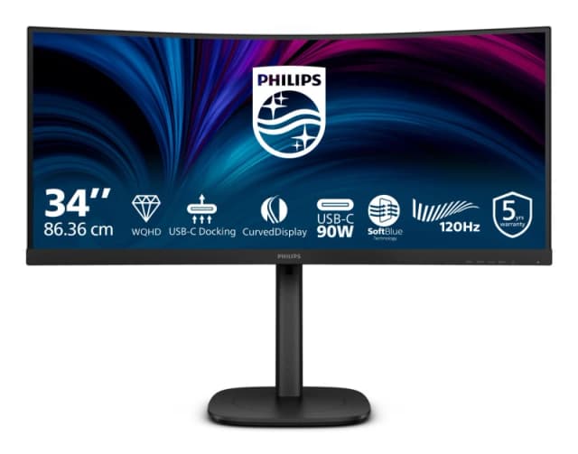 Philips 3000 series 34B2U3600C/00 computer monitor 86.4cm (34") 3440 x 1440 pixels Wide Quad HD LCD Black 34B2U3600C/00