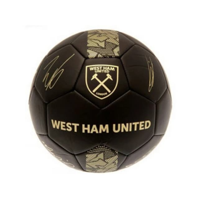 West Ham United Fc Phantom Signature Football Black/gold (5)