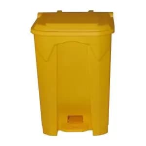 Pedal Bin 50L Polypropylene Yellow LPB50ZYellow