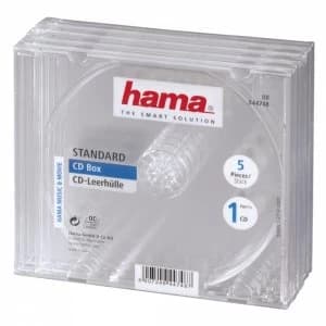 Standard CD Jewel Case - pack of 5 (transparent)