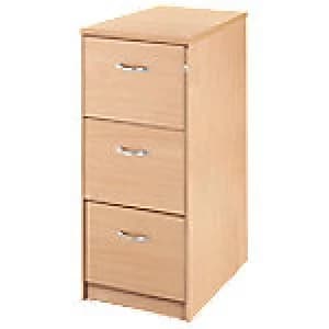 Largo Filing Cabinet Three Drawer Maple 480 x 650 x 1,040 mm