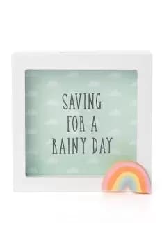 Petit Cheri Money Box Rainbow Saving for Rainy Day - Green