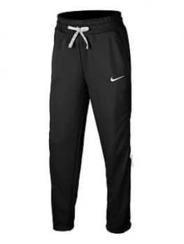 Nike Older Childrens Studio Fleece Pant - Black/White Size M 10-12 Years, Women