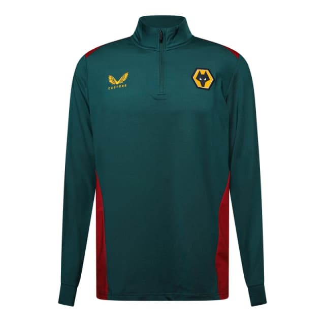 Castore Castore Wlvs 1/4 Zip BtnclGrdn/SRd male S