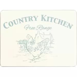 Country Kitchen Placemats Cork - Set of 4 - Premier Housewares