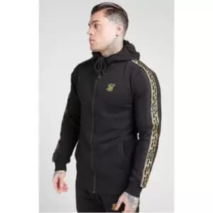 SikSilk Tape Zip Hoodie - Black