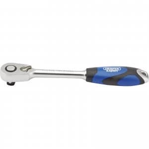 Draper 1/2" Drive 60 Tooth Micro Head Soft Grip Ratchet 1/2"