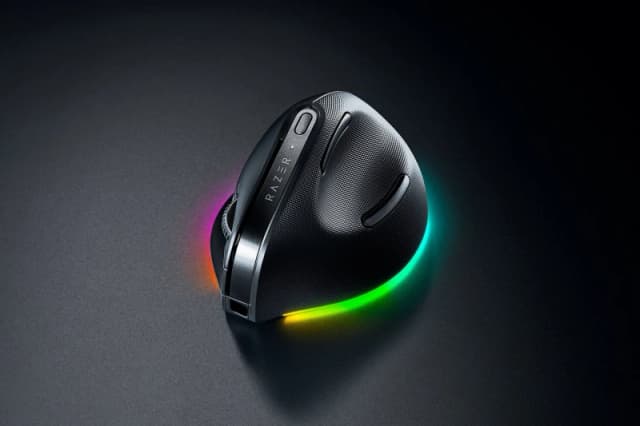 Razer Razer Pro Click V2 Vertical mouse Universal Right-hand RF Wireless + Bluetooth + USB Type-C Optical 30000 DPI RZ01-05250100-R3G1