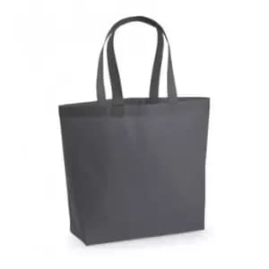 Westford Mill Premium Cotton Maxi Tote Bag (One Size) (Graphite Grey)