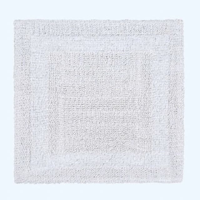 Homescapes Luxury Reversible Cotton Shower Mat - White