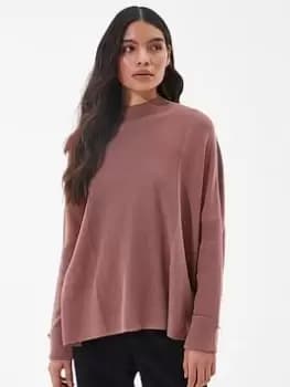 Barbour International Enfield Knitted Jumper - Pink, Size 10, Women