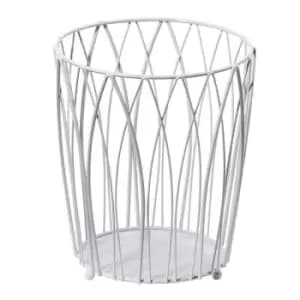 Showerdrape Vista Waste Paper Basket - White