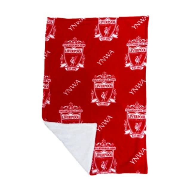 Team Liverpool FC Sherpa Fleece Blanket Blankets 100x150 Multi 40161299000