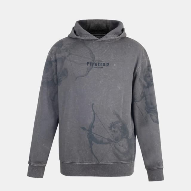 Firetrap Mens Graphic Hoodie Cherub male S