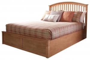 GFW Madrid Ottoman Double Bed Frame - Oak Effect