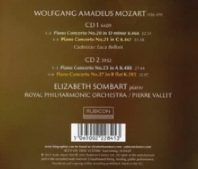 Mozart: Piano Concertos 20, 21, 23, 27 CD / Album
