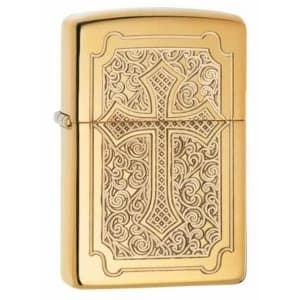 Zippo Crucifix Armor High Polish Brass