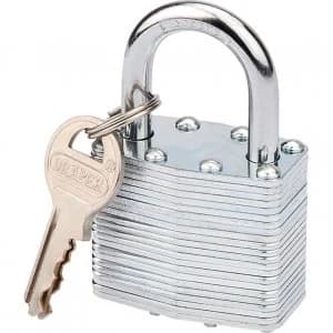 Draper Laminated Steel Padlock 40mm Standard