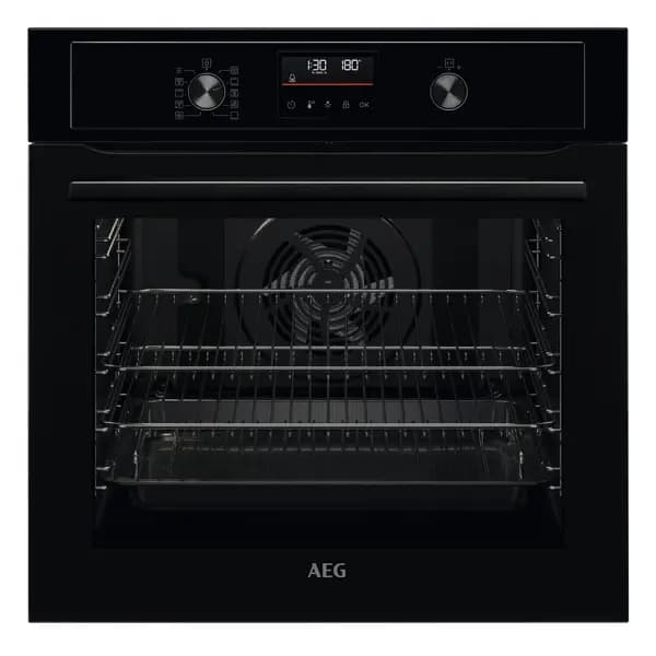 AEG 6000 Series BPX535061B Built In Electric Single Oven and Pyrolytic Cleaning - Black - A+ Rated