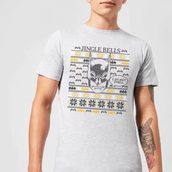 DC Comics Batman I Do Not Smell Mens Christmas T-Shirt in Grey - XS - Grey