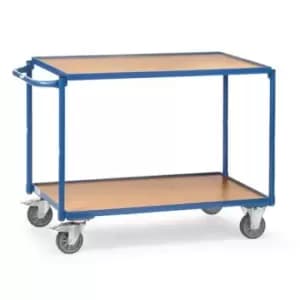 Slingsby Table Top Cart, 850 x 500mm With 2 Shelves & Flat Handles