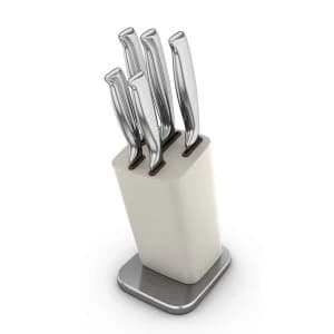 Morphy Richards Special-Edition 5 Piece Knife Block Set - Sand