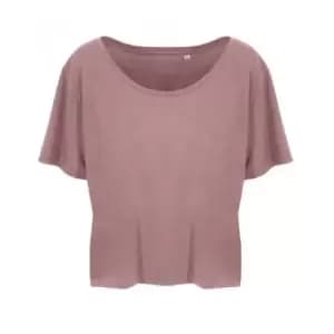 Ecologie Womens/Ladies Daintree EcoViscose Cropped T-Shirt (M) (Dusty Pink)