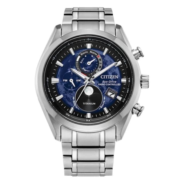Citizen BY1010-57L Super Titanium 'Tsuki-Yomi' Moon Phase Watch - W38381