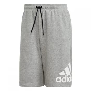 adidas LOUNGEWEAR Must Haves Badge of Sport Shorts Mens - Medium Grey Heather / White