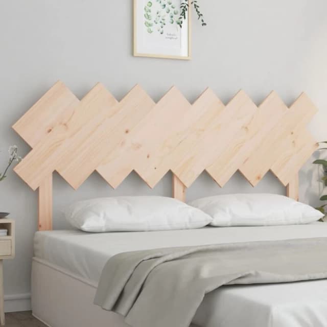 Vidaxl Bed Headboard 159.5X3X80.5cm Solid Wood Pine, Brown 819230