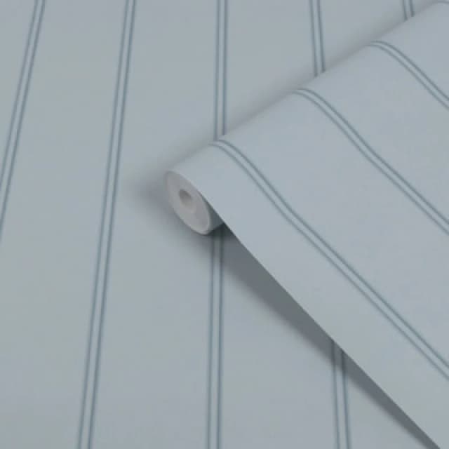 Laura Ashley Seaspray Blue Chalford Wood Panel Effect Smooth Wallpaper