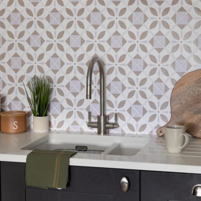 D C Fix 3D Splashback Wallpaper Oriental Element Beige unisex 67.5CMX4M