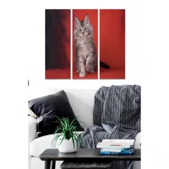 MDF183650808 Multicolor Decorative MDF Painting (3 Pieces)