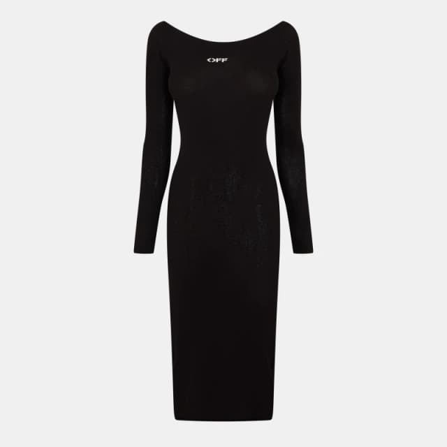 OFF White Womens Floor-Length Maxi Dress - Multi Female 4