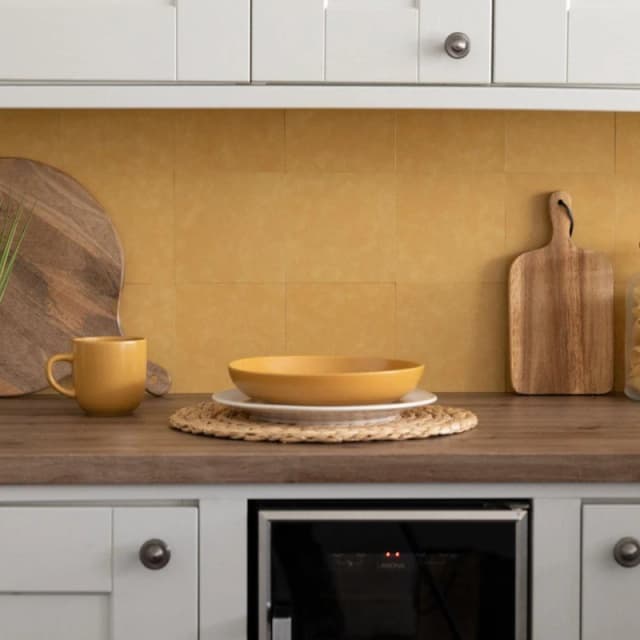 D C Fix Self Adhesive Vinyl Wall Tiles Cement Gold Gold unisex 0.42 SQM