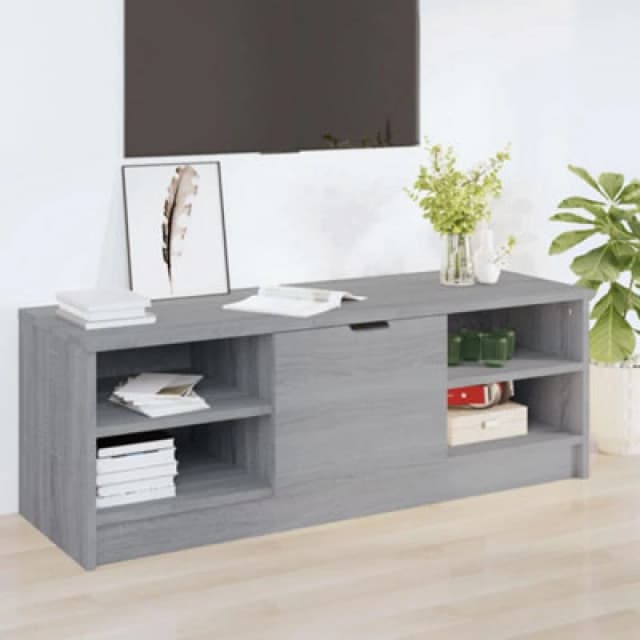 VIDAXL TV Cabinet Grey Sonoma 102x35.5x36.5cm Engineered Wood Vidaxl 8720287084471