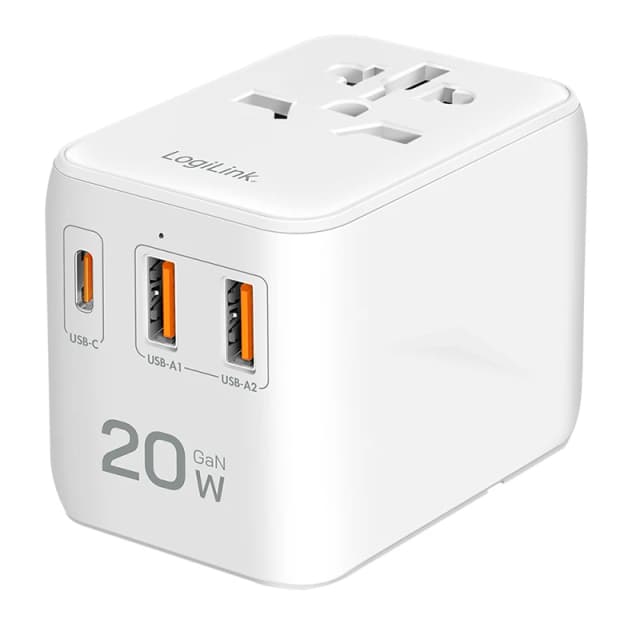 LogiLink PA0356 power adapter/inverter Indoor 20 W White